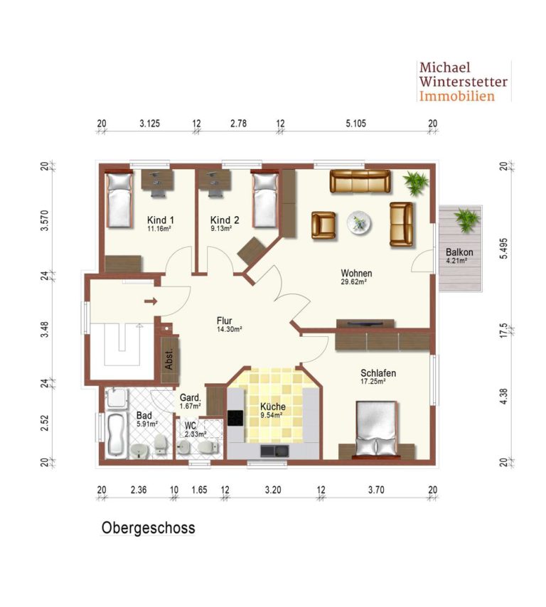 Grundriss Obergeschoss